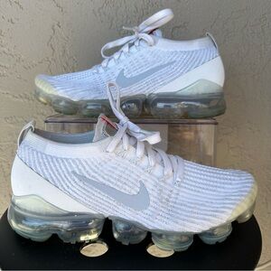 Men’s Nike air vapormax flyknit 3 shoes one of one white pure platinum size 8.5